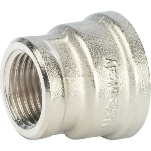 Муфта ВВ переxодная 3/4"x1/2" никелированная Stout