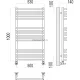Арт П16 500х1000 Полотенцесушитель TERMINUS
