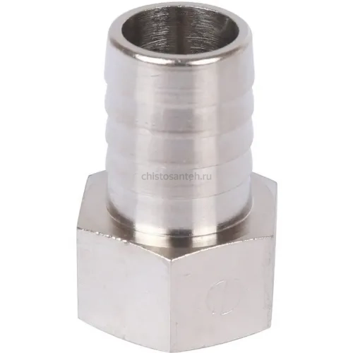 Штуцер ВР 1/2"x18, никелированный Stout