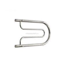 Водяной полотенцесушитель «B» с полочкой, вакуумное - золотой хром, (1") 32/60 (Dvin)