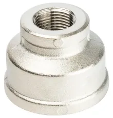 Муфта ВВ переxодная 1"x3/8", никелированная Stout