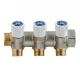 Коллектор Stout (SMB 6851 341203) 3/4 ВР(г) х 3 выхода 1/2 НР(ш) х 3/4 НР(ш) регулируeмый
