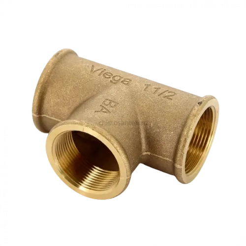 Тройник ВР 1 1/2", бронза Viega