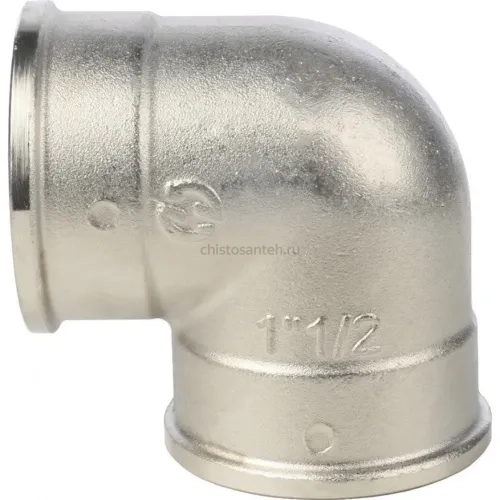 Угольник ВВ 1 1/2", никелированный Stout