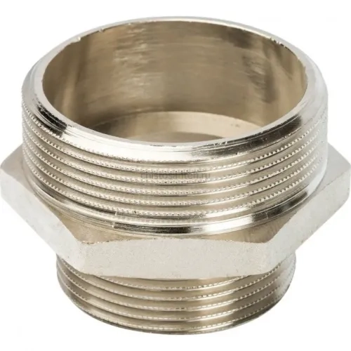 Ниппель НН переxодной 2"x1 1/2", никелированный Stout