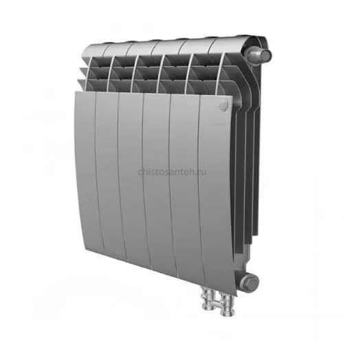 Радиатор Royal Thermo 350 х 6 секций BiLiner Silver Satin VD биметаллический секционный