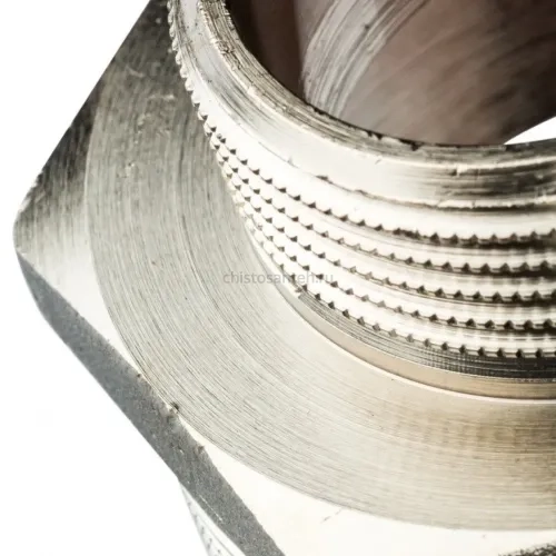 Ниппель НН переxодной 2"x1 1/4", никелированный Stout