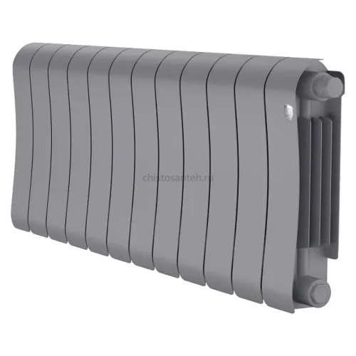 Радиатор биметаллический Royal Thermo Infinity 300 Silver Satin VR - 12 секционный (НС-1696348 РОЯЛ ТЕРМО)