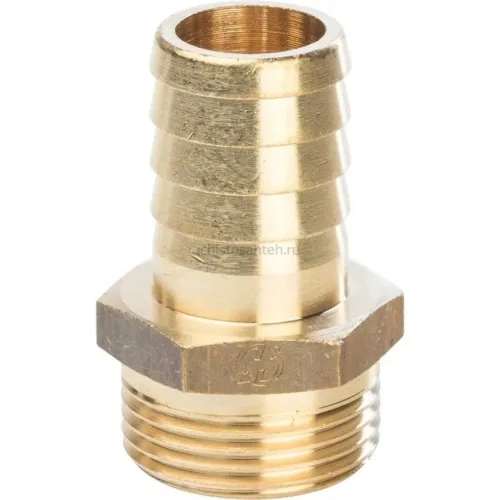 Штуцер НР 3/4"x25 мм Stout