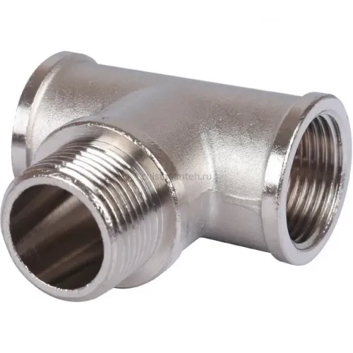 Тройник ВНВ 3/4"x3/4"x3/4", никелированный Stout