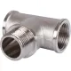 Тройник ВНВ 3/4"x3/4"x3/4", никелированный Stout