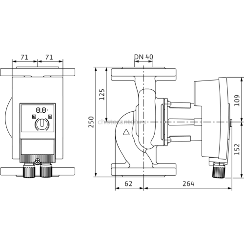 Циркуляционный насос Wilo Yonos MAXO-Z 40/0,5-12 2175543