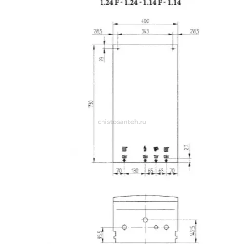Котел газовый настенный Baxi ECO Four 1.14 F (CSE46514354- Бакси)