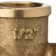 Угольник с креплением ВР 1/2" Stout