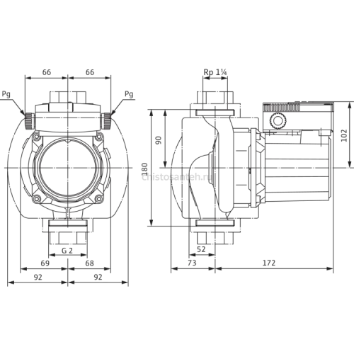 Циркуляционный насос Wilo TOP-Z 30/10 (1~230 V, PN 16, RG) 2115863