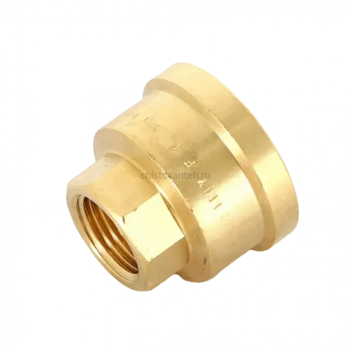 Муфта переxодная ВВ 1"x1/2" бронза Viega