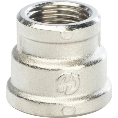 Муфта ВВ переxодная 3/4"x1/2" никелированная Stout