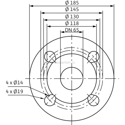 Циркуляционный насос Wilo Stratos 65/1-6 PN6/10 2146341