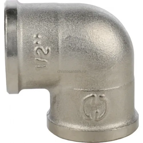 Угольник ВВ 1/2" никелированный Stout
