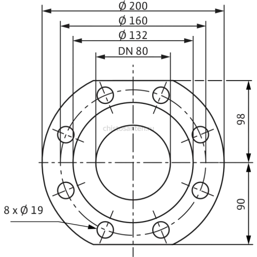 Циркуляционный насос Wilo TOP-Z 80/10 (3~400 V, PN 10, RG) 2175534,2046642