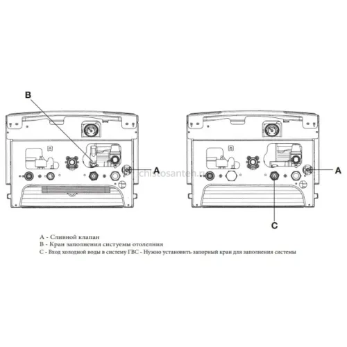 Котел газовый настенный Baxi ECO Four 1.24 (CSE46124354- Бакси)
