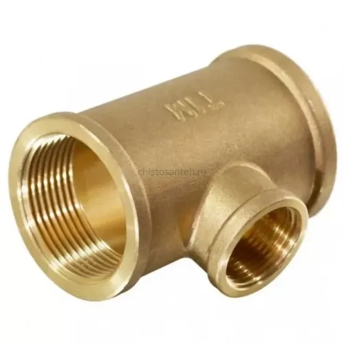 Тройник Латунный ВВВ 1 1/4"x1/2"x1 1/4" TIM (ТИМ)