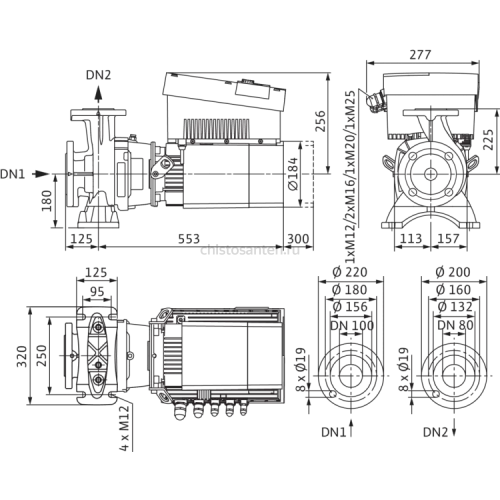 Циркуляционный насос Wilo Stratos GIGA B 80/1-13/1,9-R1 2189151,2161535