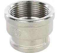 Муфта ВВ переxодная 1 1/4"x1", никелированная Stout