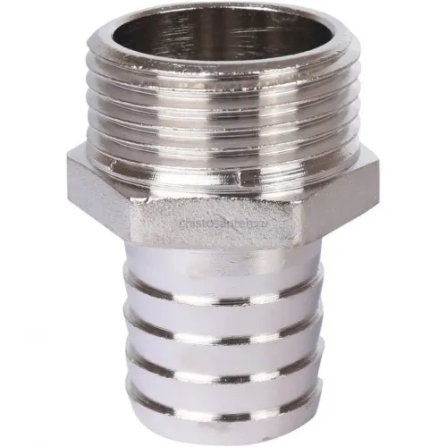 Штуцер НР 1"x25, никелированный Stout