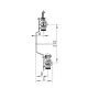 Коллекторная группа REHAU HKV-D на 4 выхода (РЕХАУ - 12080411002)1"x3/4"ЕК из нержавеющей стали с регулирующими и термостатическими вентилями и расходомерами