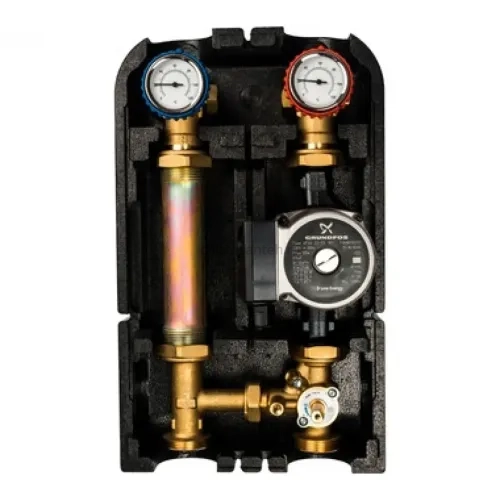 Насосная группа со смесителем 1" с насосом Grundfos UPSO 25-65 Stout