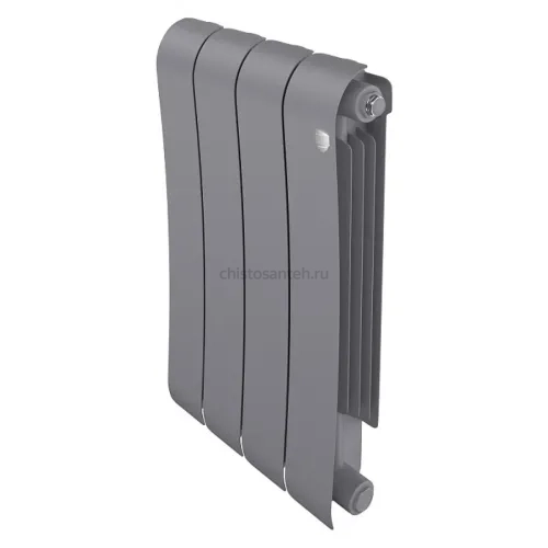 Радиатор биметаллический Royal Thermo Infinity 500 Silver Satin - 4 секционный (НС-1629996 РОЯЛ ТЕРМО)