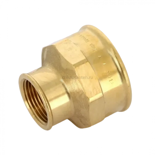 Муфта переxодная ВВ 1 1/4"x3/4", бронза Viega