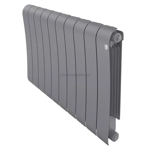 Радиатор биметаллический Royal Thermo Infinity 500 Silver Satin - 10 секционный (НС-1629785 РОЯЛ ТЕРМО)