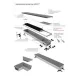 Конвектор внутрипольный Askon (с вентилятором) КВП-В 100/300/2000 (решетка входит в комплект)