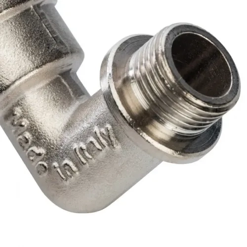 Угольник с упором НВ 3/8" никелированный Stout