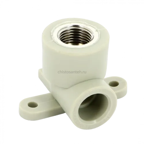 Колено настенное с металлической внутренней резьбой 20x1/2" PPR FV-Plast