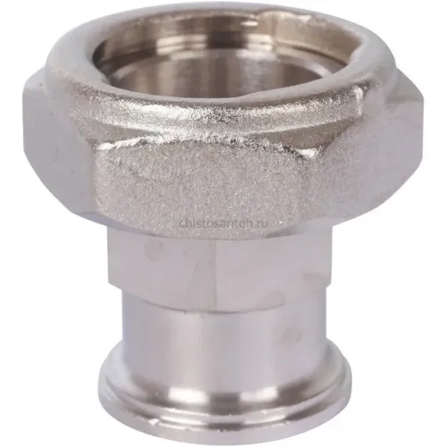 Разъемное соединение с плоским уплотнением 3/4", никелированное Stout