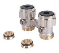 Узел нижнего подключения радиатора 3/4" НР x 3/4" НГ, прямой Multiflex F Oventrop
