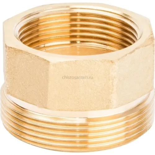 Разъемное соединение 1 1/2" американка ВН, уплотнение под гайкой по плоскости Stout