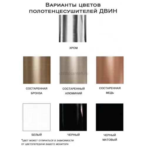 Водяной полотенцесушитель S 60/60 Полированный (Dvin)