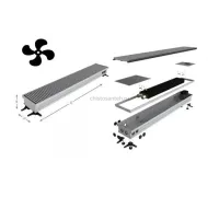 Конвектор внутрипольный Askon (с вентилятором) КВП-В 130/200/2300 (решетка входит в комплект)