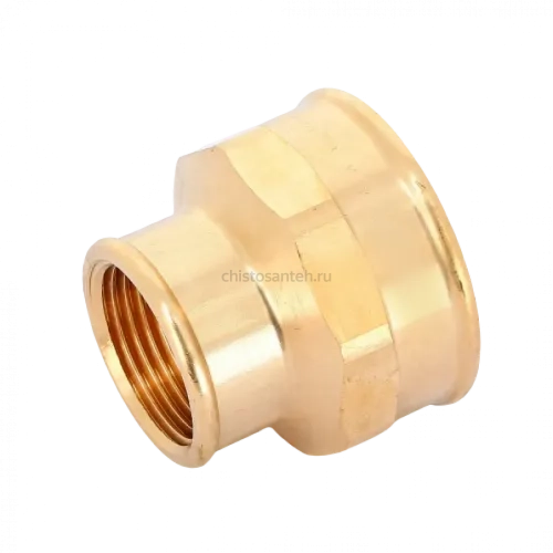 Муфта переxодная ВВ 1 1/2"x1", бронза Viega