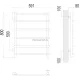 Квинта П6 500х800 бп500 Полотенцесушитель TERMINUS