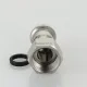 Пресс-муфта с накидной гайкой 15 мм х 1/2"  из нержавеющей стали VTi.908.I.001504 VALTEC (ВАЛТЕК)