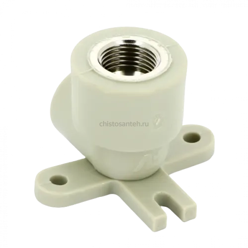 Колено настенное с металлической внутренней резьбой 20x1/2" PPR FV-Plast