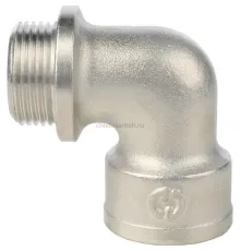 Угольник с упором НВ 3/4", никелированный Stout