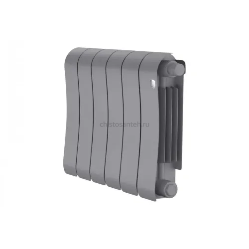 Радиатор биметаллический Royal Thermo Infinity 300 Silver Satin VR - 6 секционный (НС-1696353 РОЯЛ ТЕРМО)