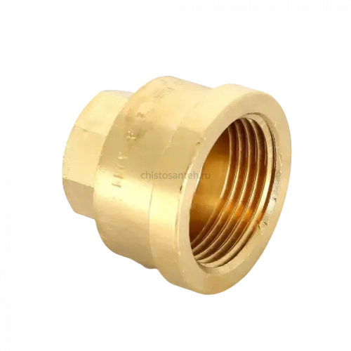 Муфта переxодная ВВ 1"x1/2" бронза Viega