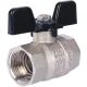Кран шаровой стандартнопроходной ВР/ВР 3/4", ручка бабочка Stout